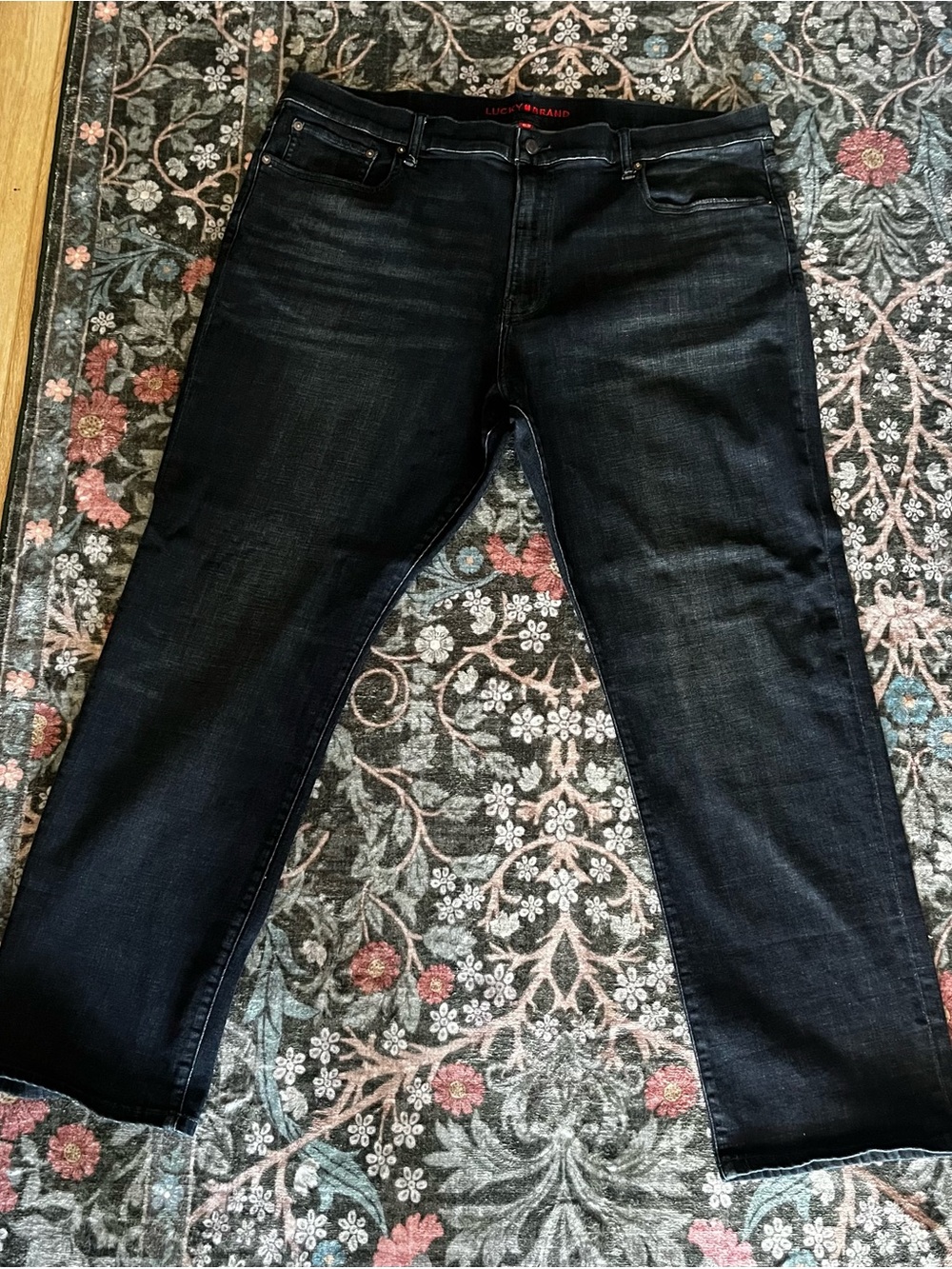 Lucky Brand Men's Dark Blue 410 Athletic Straight Jeans